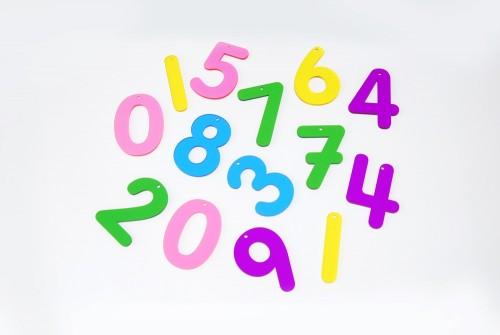 Numeri in acrilico- arcobaleno