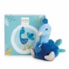 Pavone blu- Mini doudou in scatola regalo- Doudou et compagnie - immagine 2