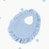 Novità-Bavaglino con riccetto- Celeste- Pois Pois - immagine 3