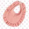 Novità- Bavaglino con riccetto- rosa antico - Pois Pois - immagine 3