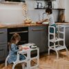 NEW torre Montessori - convertibile 3 in 1 - colore bianco o legno - immagine 2
