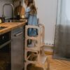 NEW torre Montessori - convertibile 3 in 1 - colore bianco o legno - immagine 4