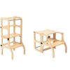 NEW torre Montessori - convertibile 3 in 1 - colore bianco o legno - immagine 5