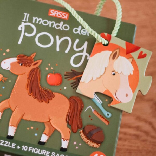 Q-box. Il mondo dei pony- cofanetto libro, puzzle, personaggi - immagine 3