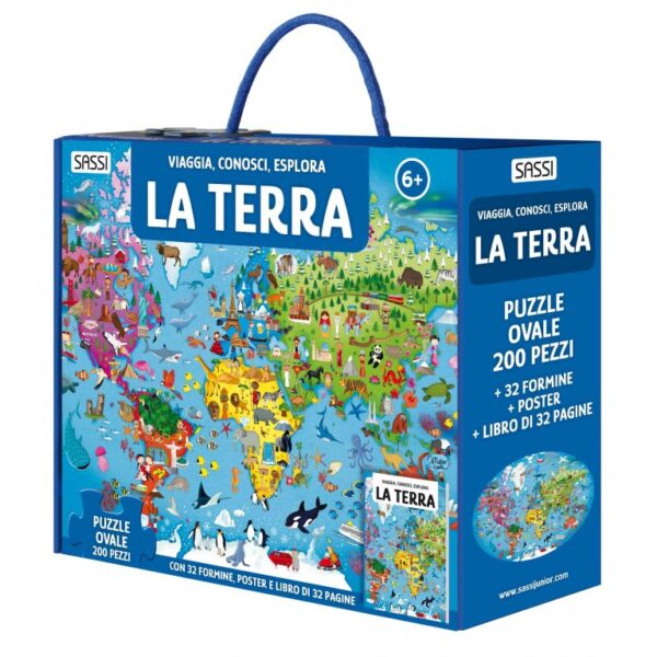 La terra, viaggia, conosci, esplora- puzzle+ libro