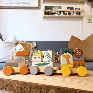 Trenino in legno "Safari"