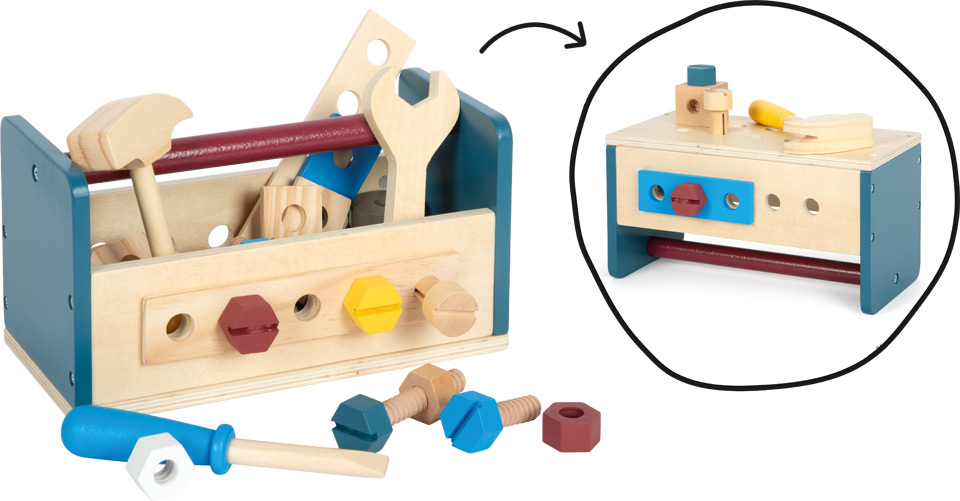 Cassetta degli attrezzi e banco da lavoro "Workshop"