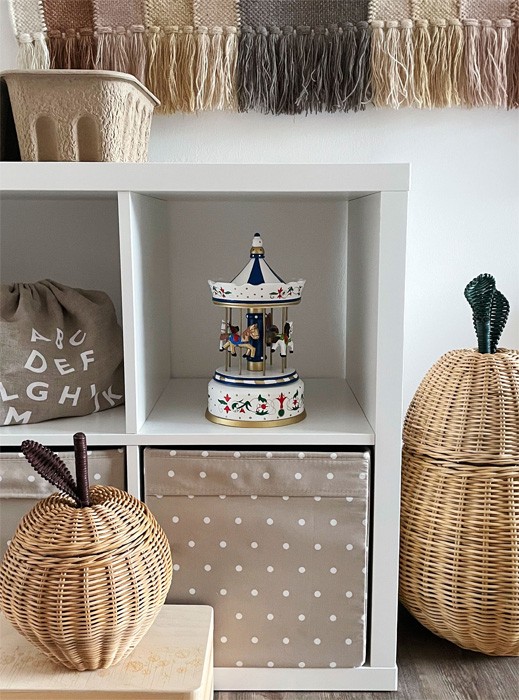 Carillon Giostra dei cavalli in legno - immagine 3