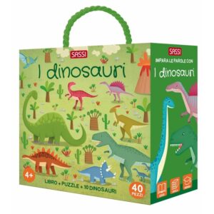 Q-Box. I dinosauri  Libro+Puzzle+ personaggi
