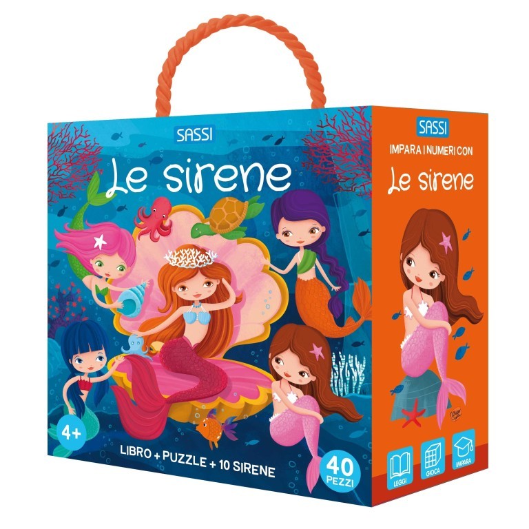 Q-Box. Le sirene Libro+Puzzle+ personaggi - immagine 2